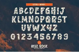 Lavarock - Textured Sans font