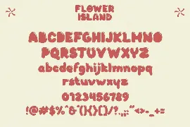 Flower Island font