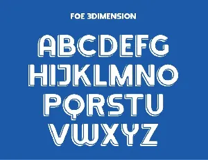 Fooe Fooe | 3D fonts Sporty