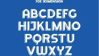 Fooe Fooe | 3D fonts Sporty