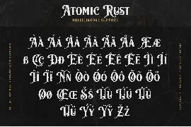 OKA - Atomic Rust font