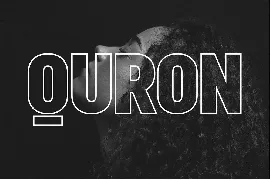 Quron Display typefaces + webfonts