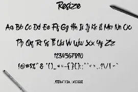 Resize Typeface font