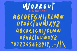 Workout font