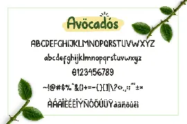 Avocados - Cute Font