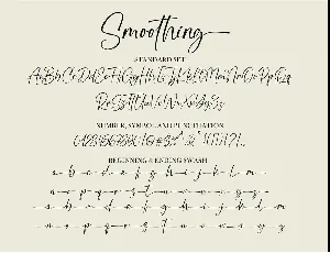 Smoothing - Modern Calligraphy Font