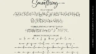 Smoothing - Modern Calligraphy Font