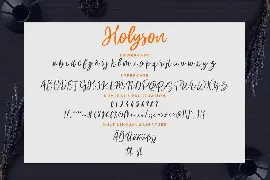 Holyson Calligraphy Wedding Font