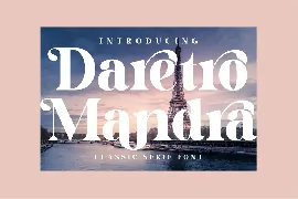 Daretro Mandra Luxury Serif Font