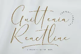 Guittenia Reactline Signature Script Font