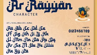 Ar Rayyan - Arabian decorative font