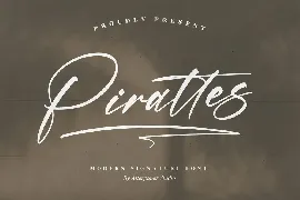 Pirattes Modern Signature Font