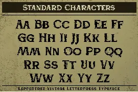 Leppertrez font