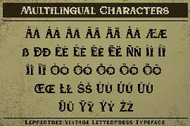 Leppertrez font