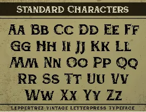 Leppertrez font