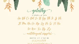 Gelathy - Modern Calligraphy font