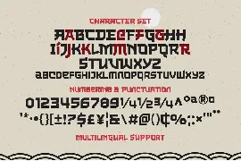 The Last Shuriken - Japanese Style font