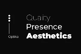 Optika - Minimalist Geometric Typeface font