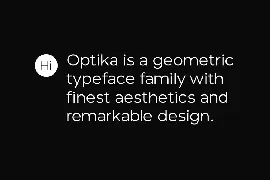 Optika - Minimalist Geometric Typeface font