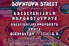 Downtown Street - Graffiti Font