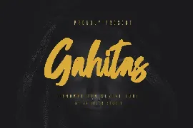 Gahitas - Handwritten Script Font