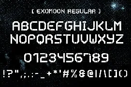 Exomoon Display Stencil Font