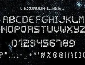 Exomoon Display Stencil Font