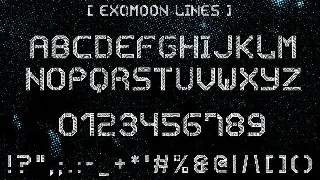 Exomoon Display Stencil Font