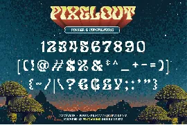 Pixelout font