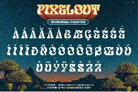 Pixelout font