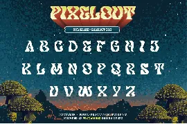 Pixelout font