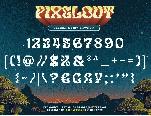 Pixelout font