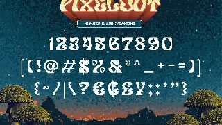 Pixelout font