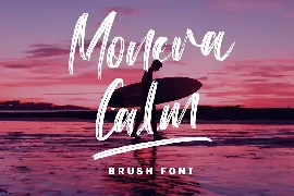 Monera Calm - Brush Font