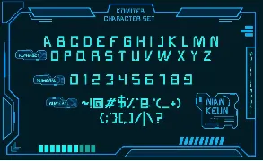 Komiter - Futuristic Font