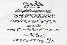 Geraldyn | Digital Handwriting Script font