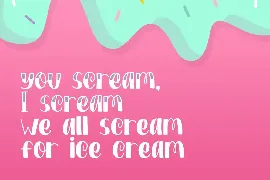 Ice Cream Sundae Font Duo