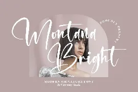 Montana Bright Modern Signature font