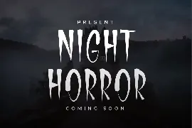 Dark Night - Horror Display Font