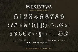 Mesintwa font