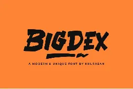 Bigdex font