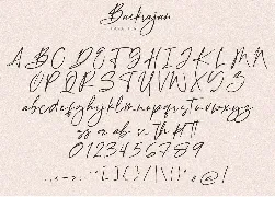 Baekrajan Luxury Modern Signature font