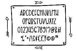 Drawing Craft - Cute Drawing Display Font