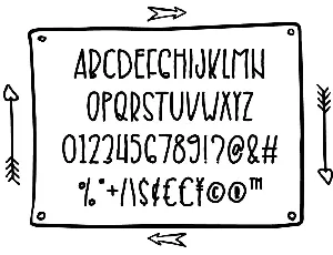 Drawing Craft - Cute Drawing Display Font