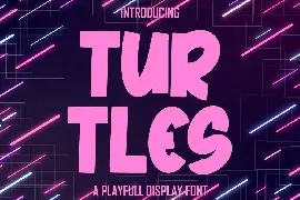 TURTLES a Playfull Display font