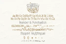 Distery Bvarly font