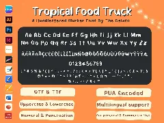 Tropical Food Truck Font