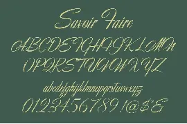 Savoir Faire font