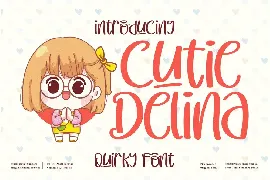 Cutie Delina Quirky Font