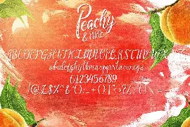 Peachy & Pure - Typeface font